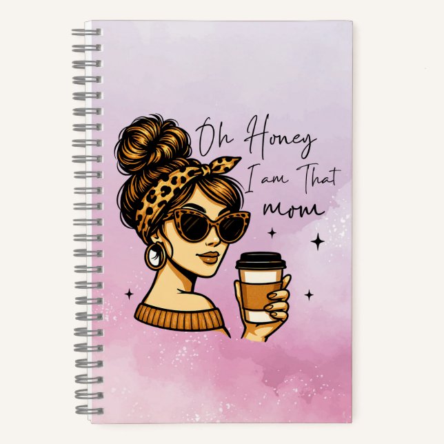 Oh mon chéri je suis cette maman Carnet Spiral (Recto)