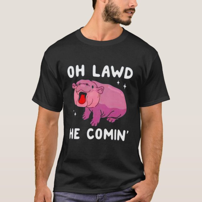 Oh mon dieu, il arrive moo deng bébé hippo tshirt (Devant)