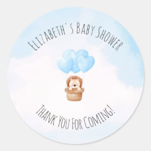 Oh mon Dieu ! Sticker rond baby shower classique