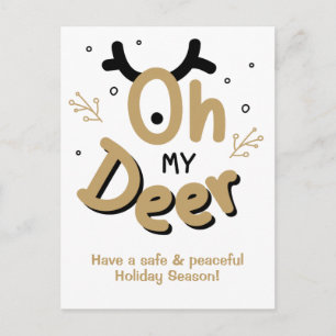 "Oh My Deer"-Postkarte Postkarte