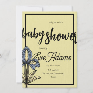Oh My Gogh Collection Baby shower Invitation