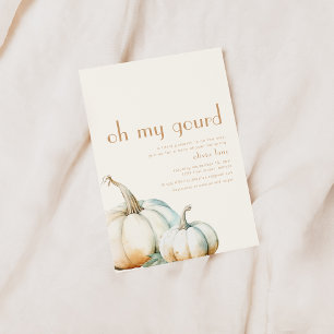 Oh My Gourd Baby shower Invitation