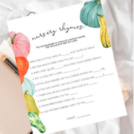 Oh My Gourd! - Baby Shower Nursery Rhymes Game