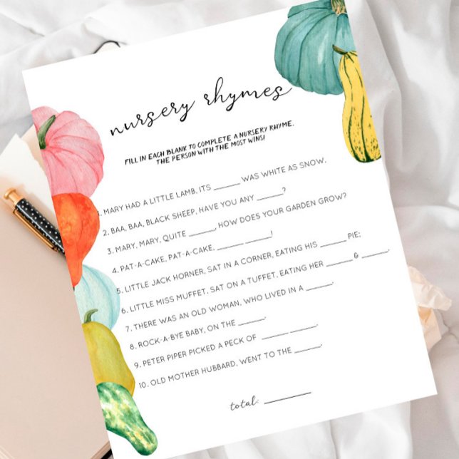 Oh My Gourd! - Baby Shower Nursery Rhymes Game (Von Creator hochgeladen)