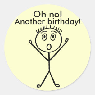 Oh nein! Ein anderer Geburtstag, lustige Aufkleber
