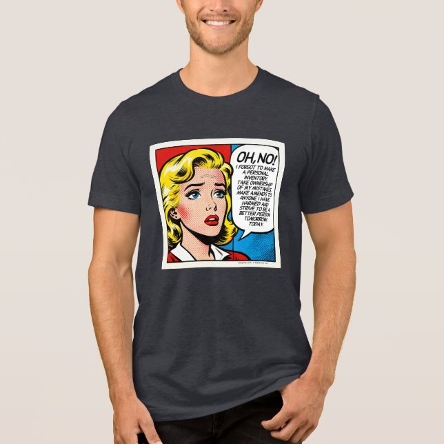 Oh Nein Female - Unisex Tri-Blend Shirt (Vorderseite)