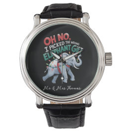 Oh nein, ich habe den falschen Elefanten-Geschenk- Armbanduhr