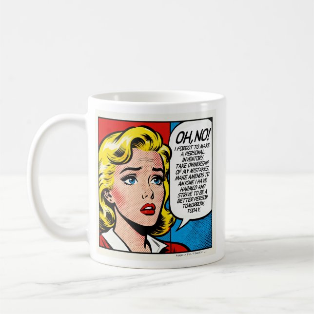 Oh Nein, ich habe es vergessen - weiblich - Tasse (Links)