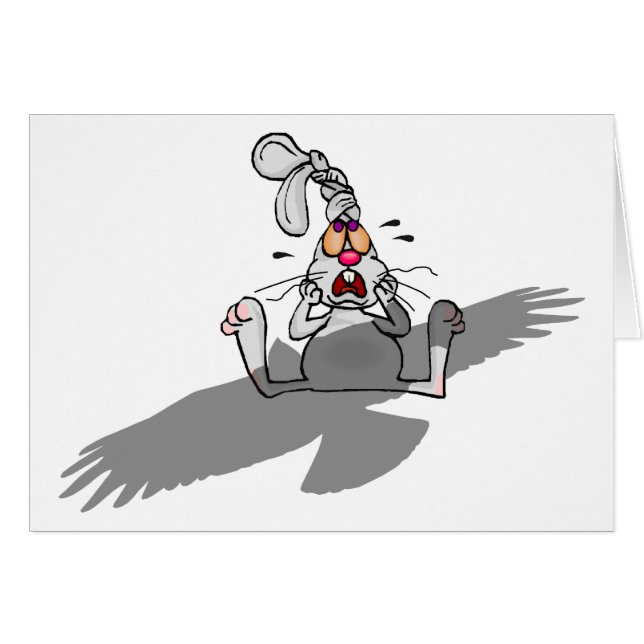 Oh nein! Kaninchen-Cartoon (Vorderseite (Horizontal))