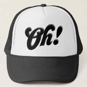 Oh! Niedliche Retro-TypografatHat Truckerkappe