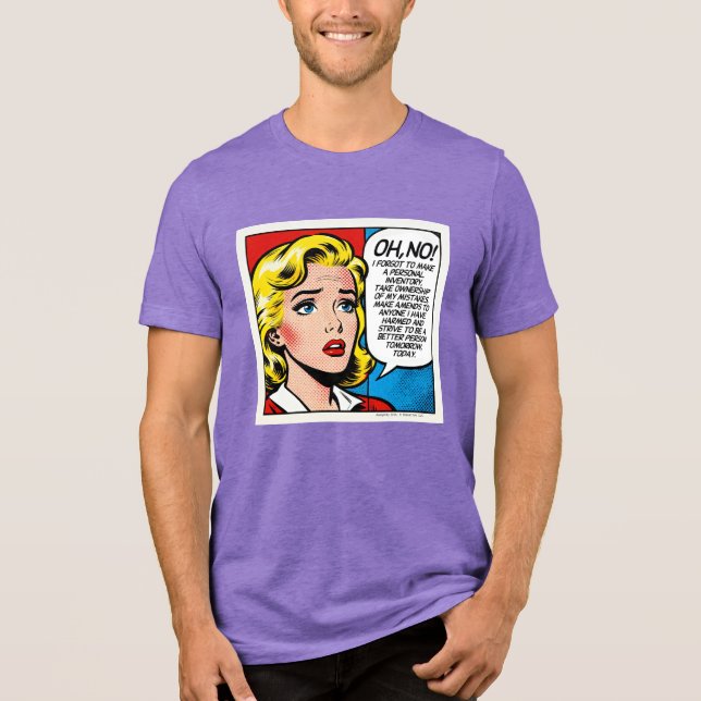 Oh No Female - Unisex -  Tri-Blend Shirt (Vorderseite)