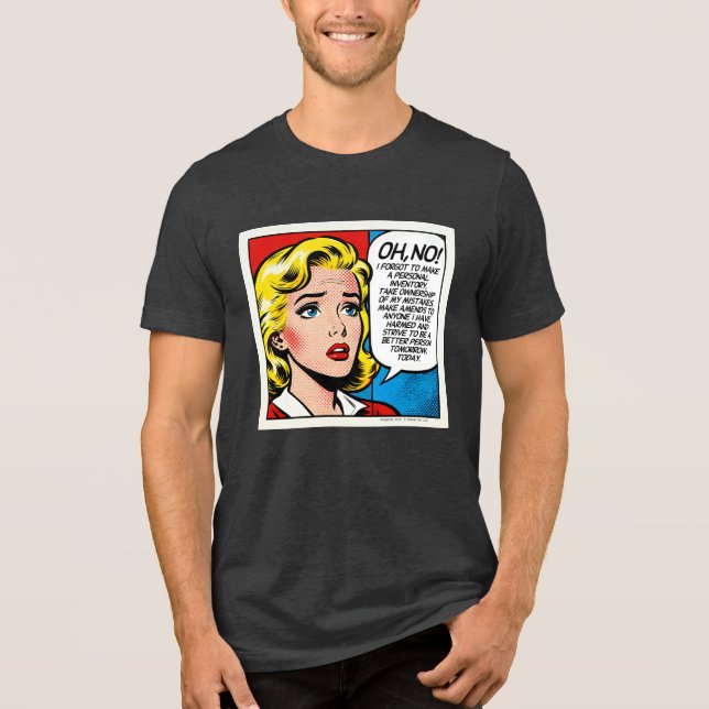 Oh No Female - Unisex -  Tri-Blend Shirt (Vorderseite)