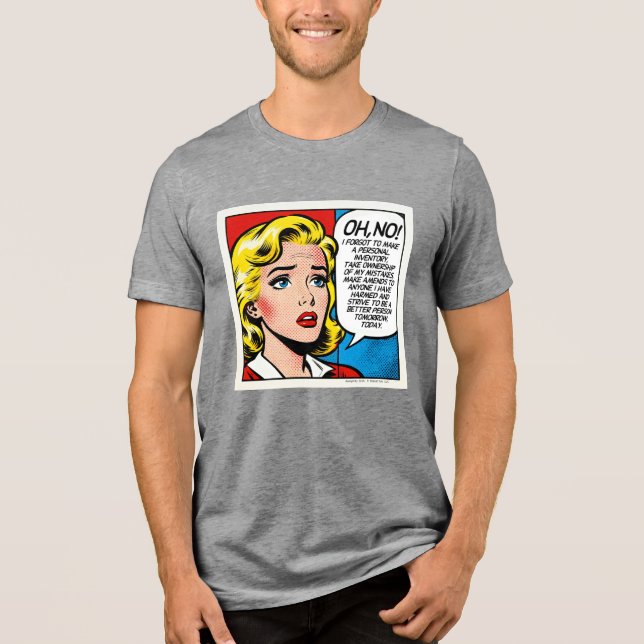 Oh No Female - Unisex -  Tri-Blend Shirt (Vorderseite)