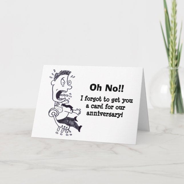 Oh Non Oublié Notre Carte Anniversaire (Devant)