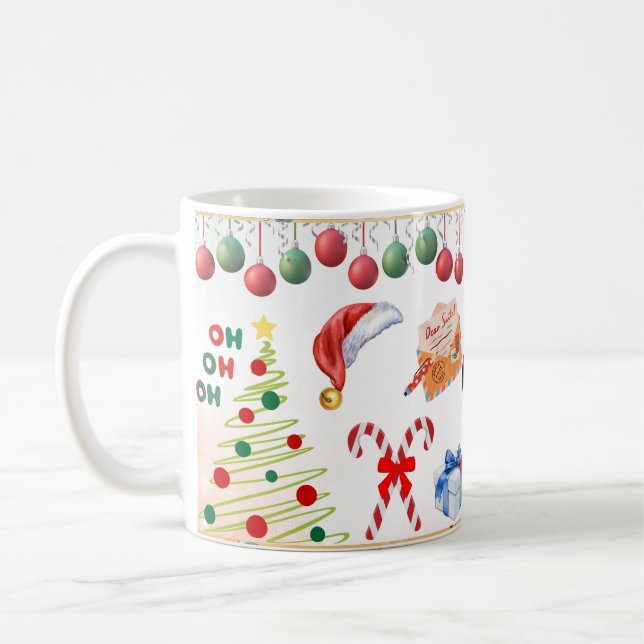 Oh oh oh, Frohe Weihnachten Kaffeetasse (Links)