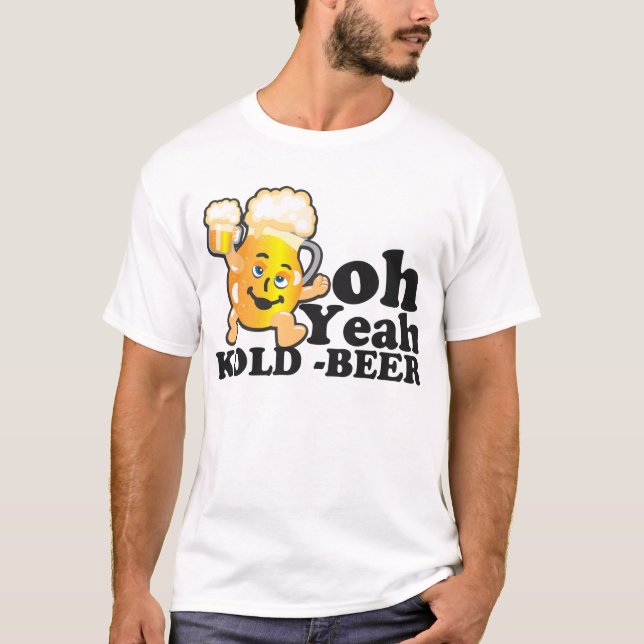 oh ouais T-shirt de bière (Devant)