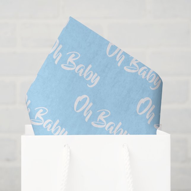 Oh papier de soie de soie de bébé (Sac cadeau)