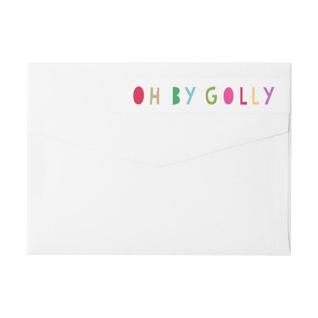 Oh par Golly des étiquettes de adresse de retour (Dos)