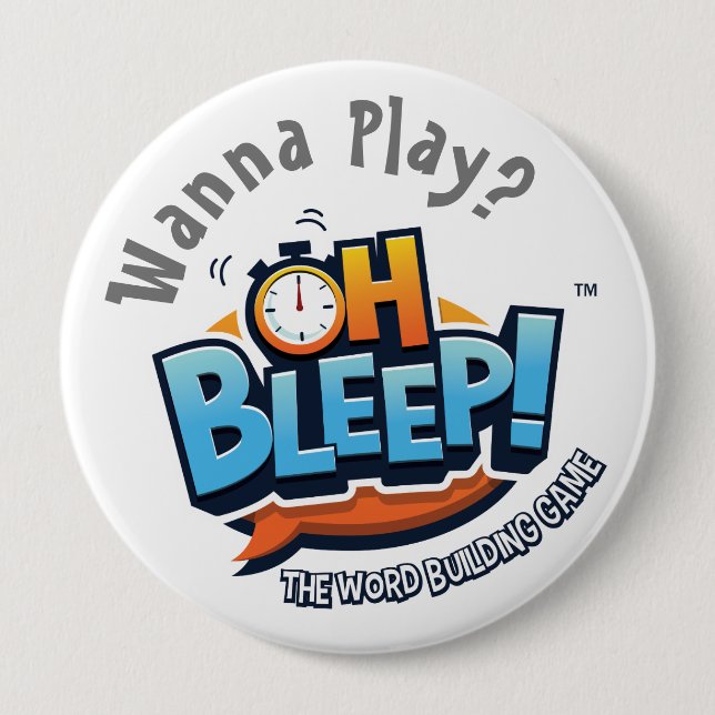 Oh Piepton! Wollen Sie, um Knopf 4" zu spielen Button (Vorderseite)