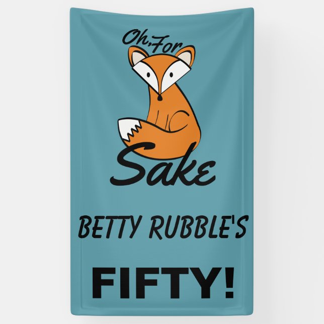 Oh, Pour Fox Sake 50e anniversaire bannière person (Vertical)