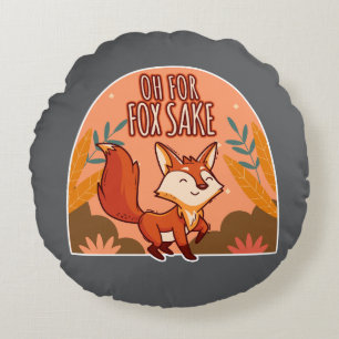 Oh Pour L'amour Du Renard Coussin Rond Mignon Et D