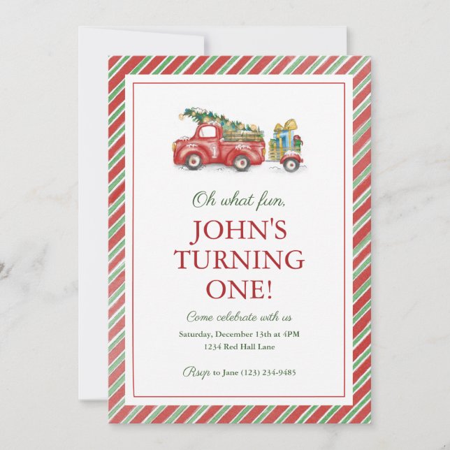 Oh Quel Amusant ! Invitation à l'anniversaire (Devant)