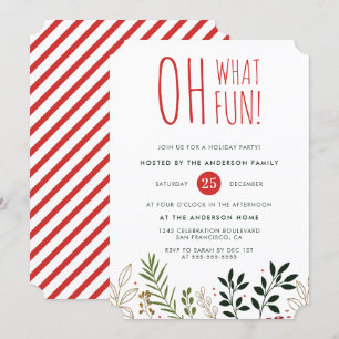 Oh Quel Amusement ! Invitation à la fête des Fêtes