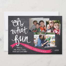 Oh quel carte photo de vacances de ruban