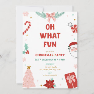 Oh Quelle Amusement Invitations de Fête de Noël po