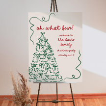 Oh Quelle Fun Noël Affiche de bienvenue, Editable