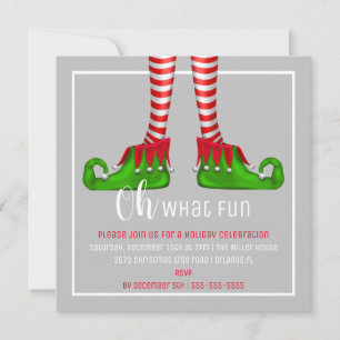 Oh, quelle invitation amusante à la fête de Noël