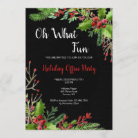 Oh quelle invitation de fête de Noël d'amusement