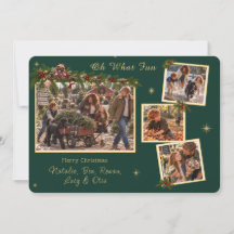 Oh Quelle Joie 4 Carte de Noël Photo