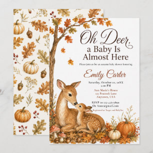 Oh Reh Fall Babyparty Einladung