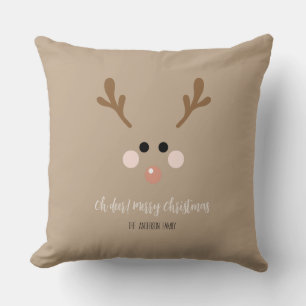 Oh Reh! Frohe Weihnachtsbaumkissen Kissen