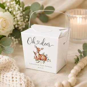 Oh Reh Wasserfarbe Floral Baby Shower Geschenkschachtel
