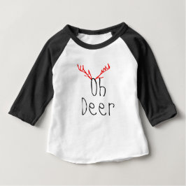 Oh Rotwild-Weihnachtsbaby Raglan-T - Shirt