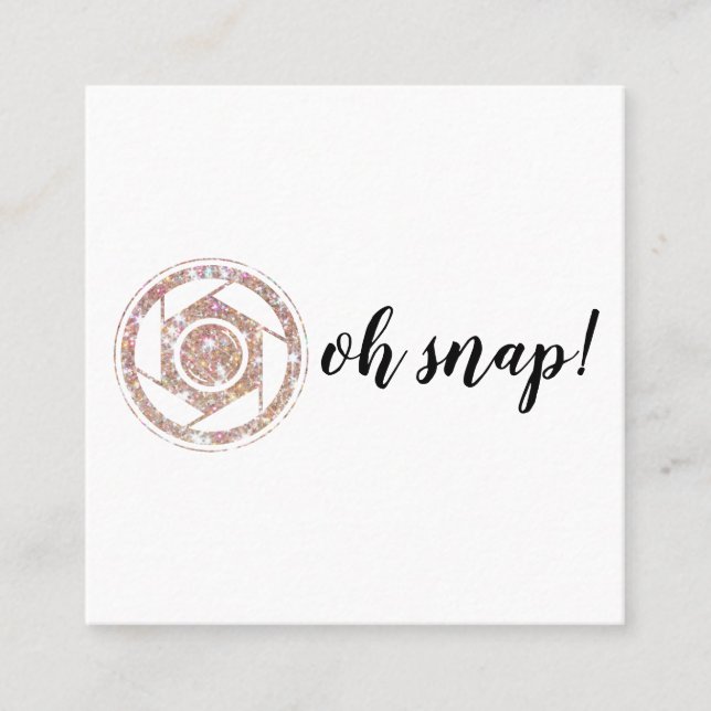 Oh rupture ! Carte de visite de carré de (Devant)