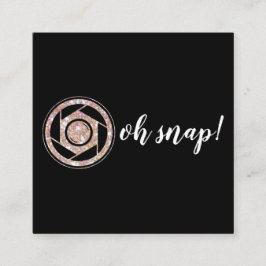 Oh rupture ! Carte de visite de carré de