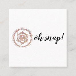 Oh rupture ! Carte de visite de carré de