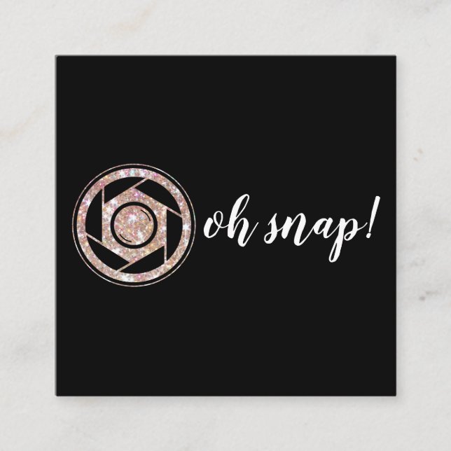 Oh rupture ! Carte de visite de carré de (Devant)