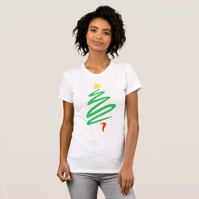 Oh Sapin de Noël T-shirt pour femmes (Devant entier)