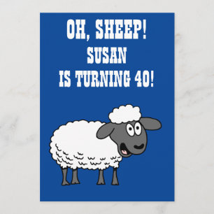 Oh, Schafe Jemand macht 40 40. Geburtstag Einladung