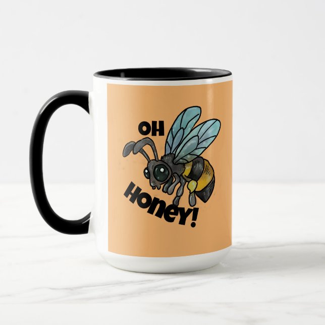 Oh, Schatz! Niedliche Biene Tasse (Links)