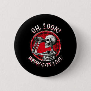 Oh, schau, niemand gibt ein lustiges Halloween-Kos Button
