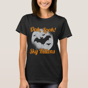 Oh schau Sky Kittens Bat Halloween Bats T-Shirt