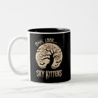 Oh schau Sky Kittens Halloween Funny Bats Lover