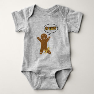 Oh, schläfst! Funny Christmas Gingerbread Man Baby Strampler