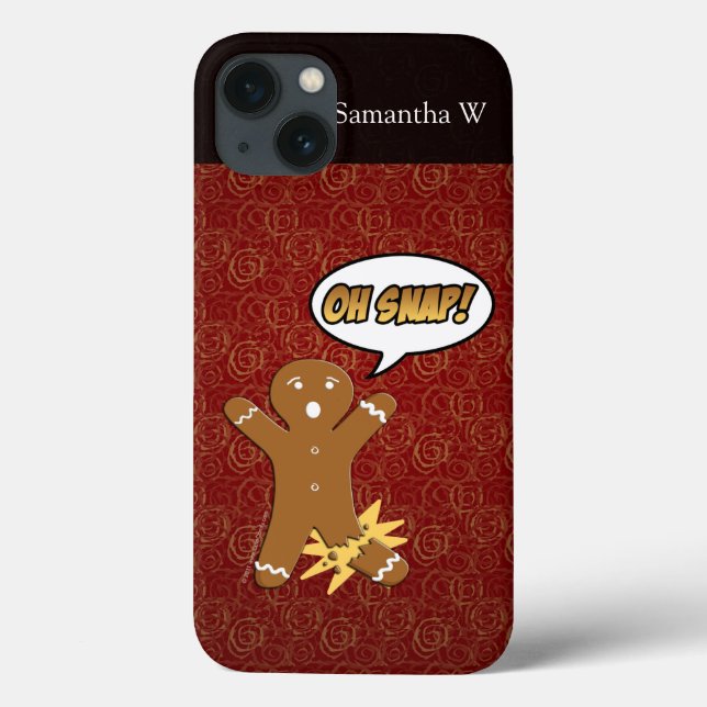 Oh, schläfst! Funny Gingerbread Man Case-Mate iPhone Hülle (Rückseite)