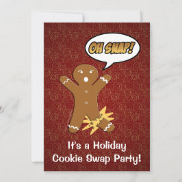 Oh, schläfst! Gingerbread Man Cookie Kundenspezifi Einladung